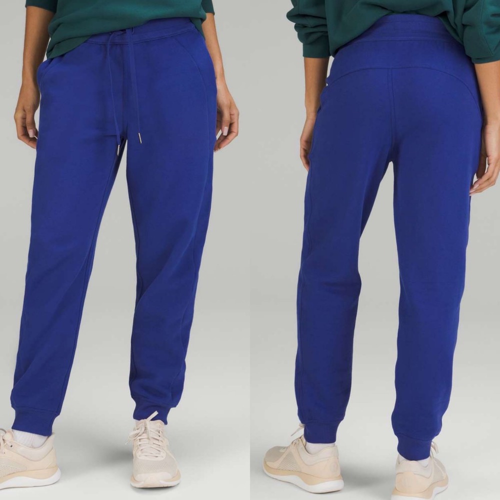 Lululemon Scuba Relaxed‎ Fit High Rise Joggers Blue Womens Size 6 LW5CVAS Pants